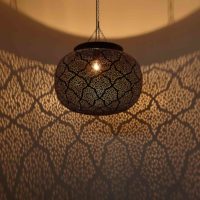Luxusná závesná mosadzná lampa Kamaria 2