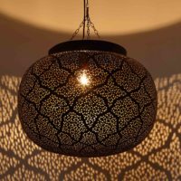 Luxusná závesná mosadzná lampa Kamaria