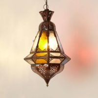Marocká závesná lampa Houta farebná 1