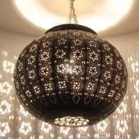 Orientálna závesná lampa Kawakib 1