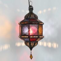 Orientálna závesná lampa Trombia multi 2