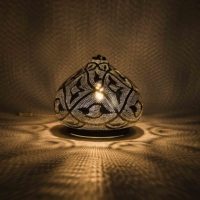 Stolová strieborná lampa Qahira D22_2