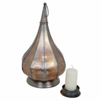 Orientálna stolová lampa Monza Silver 1