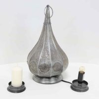 Orientálna stolová lampa Monza Silver 2