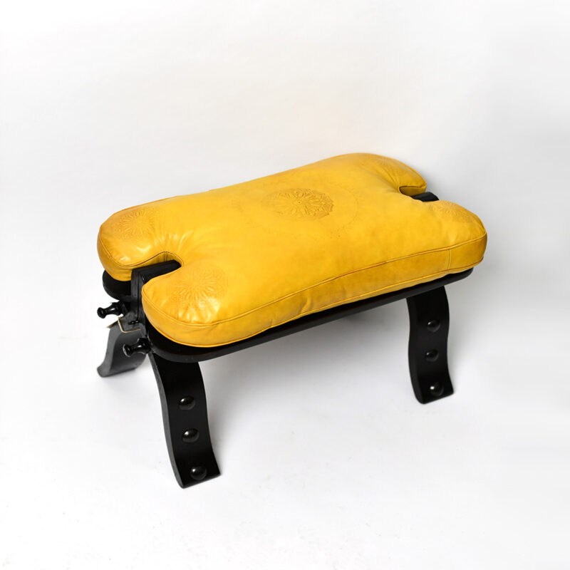 Kožená stolička Hani Berber žltá